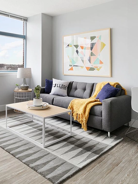 furnished living space