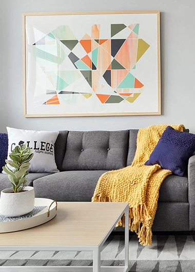 furnished living space